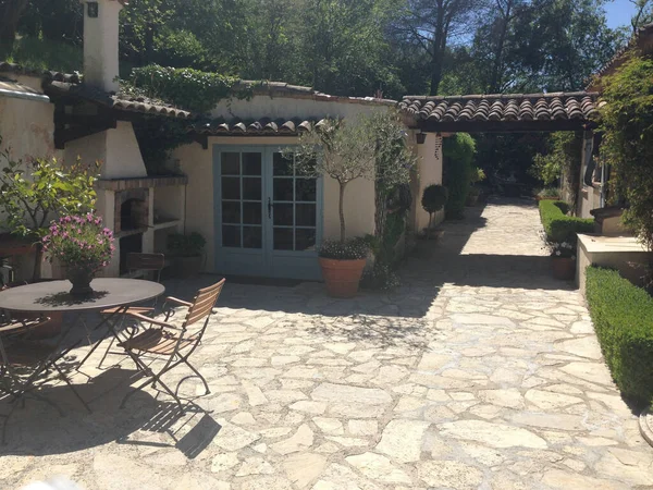 Hermosa Casa Piscina Costa Azul Francia Mayo 2014 — Foto de Stock