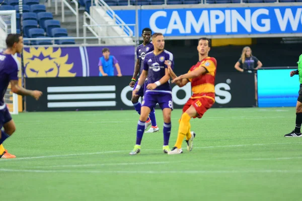 Orlando City Gastheer Van Het Fort Lauderdale Strikers Camping World — Stockfoto