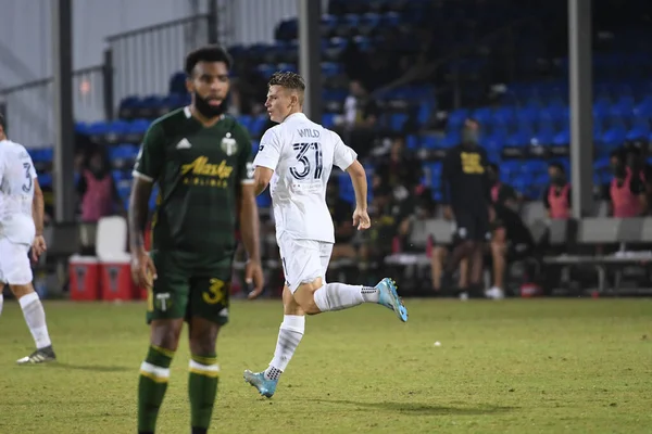 Galaxy Enfrentará Portland Timbers Durante Torneo Mls Back Espn Wild — Foto de Stock