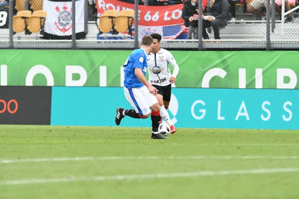 Rangers Corinthians Durante Copa Florida Spectrum Stadium Enero 2018 Orlando —  Fotos de Stock