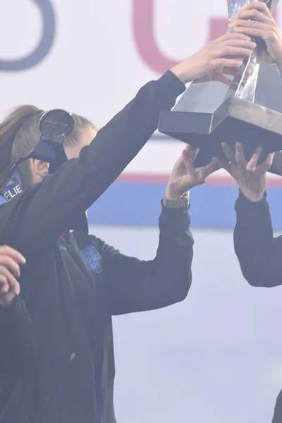 Shebelieves Cup Korunuje Anglii Jako Šampion Stadionu Raymond James Tampě — Stock fotografie