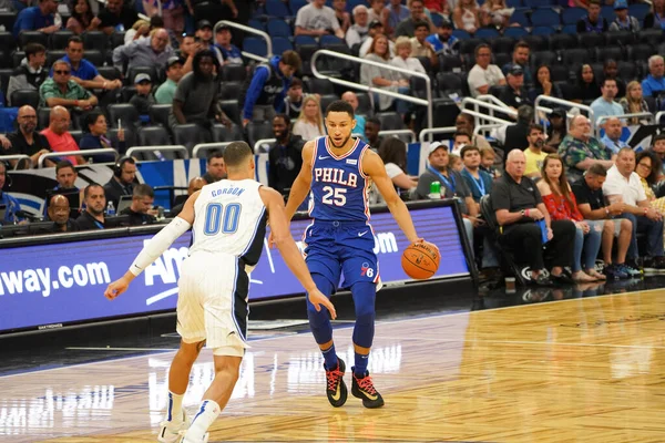 Orlando Magic Acoge Los Philadelphia 76Ers Amway Center Orlando Florida —  Fotos de Stock