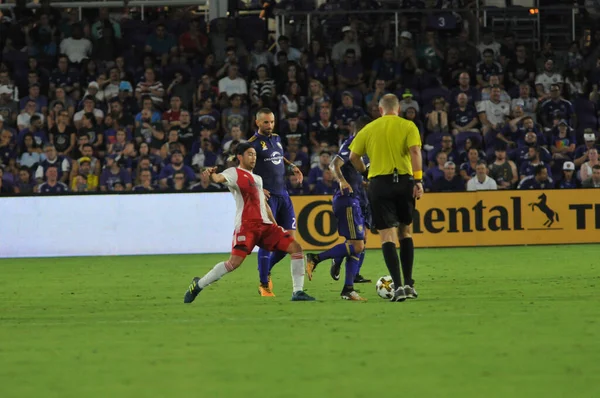 Orlando City Värd För New England Revolution Orlando City Stadium — Stockfoto