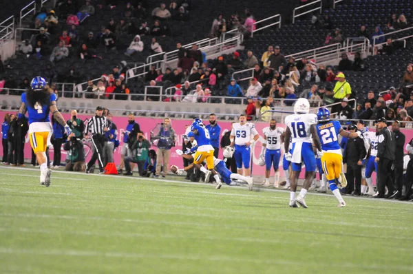 Georgia State Čelí San Jose State Během Cure Bowl Stadionu — Stock fotografie