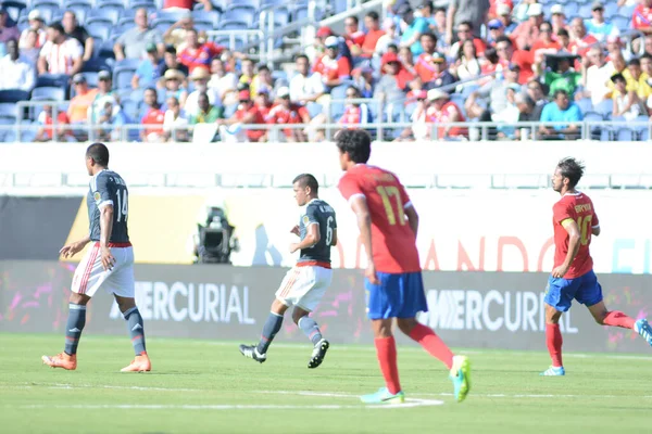 Costa Rica Affronte Paraguay Lors Centenario Copa America Camping World — Photo