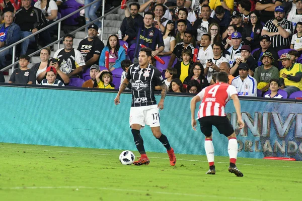 Corinthians Psv Eindhoven Lors Coupe Floride Orlando City Stadium Janvier — Photo