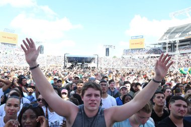 23 Şubat 2019 'da Orlando Florida' daki Dünya Kampı Stadyumunda Hristiyan Uyanışı.  