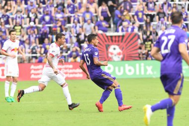 Orlando City, 31 Mart 2018 'de Orlando Florida' daki Exploria Stadyumu 'nda New York Red Bulls' a ev sahipliği yaptı..  