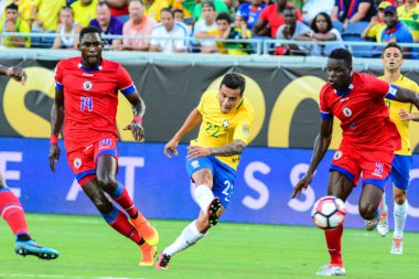 Brezilya, 8 Haziran 2016 tarihinde Orlando Florida 'daki Copa America Centenario' da Haiti ile karşılaştı.. 