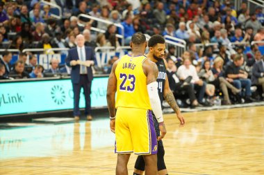 Orlando Magic 11 Aralık 2019 Çarşamba günü Orlando Forida 'daki Amway Center' da Los Angeles Lakers 'a ev sahipliği yaptı..  