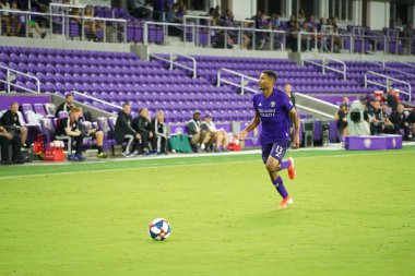 Orlando City SC, 19 Haziran 2019 Çarşamba günü Orlando 'daki Exploria Stadyumu' nda düzenlenen ABD Açık Kupası sırasında New England Devrimi 'ne ev sahipliği yaptı.