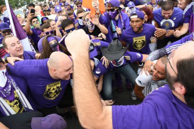 Orlando City 26 Temmuz 2018 'de Florida Exploria Stadyumu' nda NYC FC 'ye ev sahipliği yaptı. Fotoğraf: Marty Jean-Louis