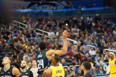 Orlando Magic 11 Aralık 2019 Çarşamba günü Orlando Forida 'daki Amway Center' da Los Angeles Lakers 'a ev sahipliği yaptı. Fotoğraf: Marty Jean-Louis