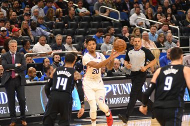 Orlando Magic, Philadelphia 76ers 'ı 14 Kasım 2018' de Orlando Florida 'daki Amway Center' da ağırlıyor..