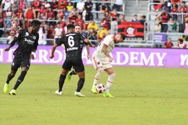 Flamengo Eintracht Frankfurt 'a karşı 12 Ocak 2019 Cumartesi günü Orlando City Stadyumu' nda.  