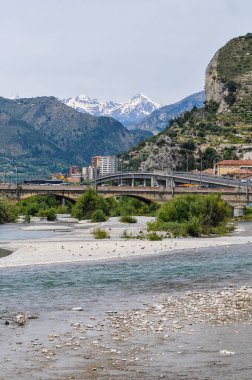 16 Mayıs 2014 'te Güzel Ventimiglia Şehri. 