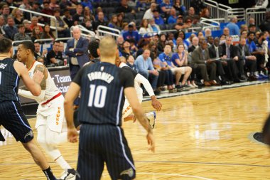 Orlando Magic 30 Aralık 2019 tarihinde Orlando, Florida 'daki Amway Center' da Atlanta Hawks 'a ev sahipliği yaptı.