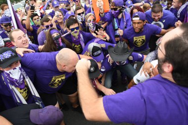 Orlando City 26 Temmuz 2018 'de Florida Exploria Stadyumu' nda NYC FC 'ye ev sahipliği yaptı. Fotoğraf: Marty Jean-Louis