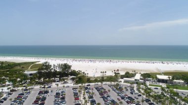 5 Ağustos 2017 'de Florida' nın güzel Clearwater şehrinin hava manzarası..