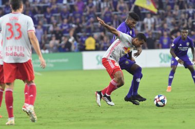 Orlando City 21 Temmuz 2019 tarihinde Florida, Orlando 'da Exploria Stadyumu' nda New York Red Bulls 'a ev sahipliği yaptı..
