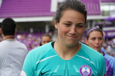 Orlando Pride 14 Nisan 2019 'da Orlando City Stadyumu' nda Portand Thorns 'a ev sahipliği yapıyor. 