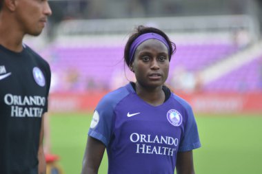 Orlando Pride 21 Temmuz 2018 'de Orlando Florida' daki Exploria Stadyumu 'nda Seattle Reign FC' ye ev sahipliği yapmaktadır. Fotoğraf: Marty Jean-Louis