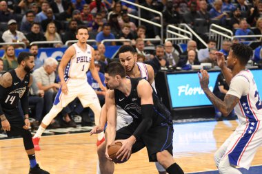 Orlando Magic, Philadelphia 76ers 'ı 14 Kasım 2018' de Orlando Florida 'daki Amway Center' da ağırlıyor..