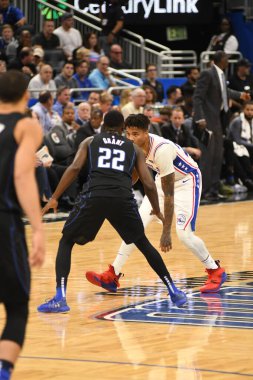 Orlando Magic, Philadelphia 76ers 'ı 14 Kasım 2018' de Orlando Florida 'daki Amway Center' da ağırlıyor..
