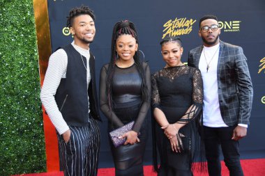 24 Mart 2018 Cumartesi günü Las Vegas 'taki Orleans Resort' ta düzenlenen 33. Yıldız Ödülleri Kırmızı Halı sırasında ünlüler.