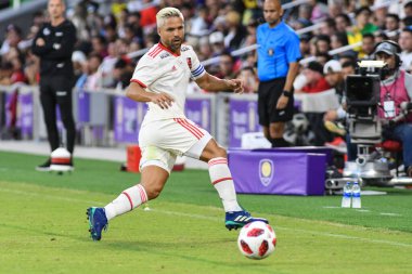 Flamengo Eintracht Frankfurt 'a karşı 12 Ocak 2019 Cumartesi günü Orlando City Stadyumu' nda. 