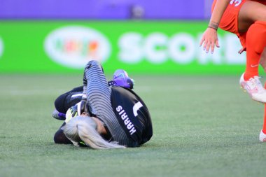 Orlando Pride sunucusu Houston Dash 23 Haziran 2016 'da Orlando Florida' daki Dünya Kampı Stadyumu 'nda..