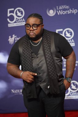 15 Ekim 2019 'da Nashville, Tennessee' deki Linbscome Üniversitesi 'nde verilen 50. GMA Dove Ödülleri sırasında kırmızı halı. 