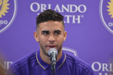 Orlando City SC, Dom Dwyer 'ı tanıtmak için bir basın toplantısı düzenledi..  