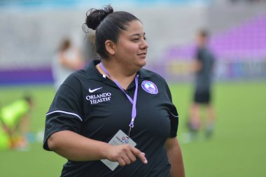 Orlando Pride 21 Temmuz 2018 'de Orlando Florida' daki Exploria Stadyumu 'nda Seattle Reign FC' ye ev sahipliği yapmaktadır. Fotoğraf: Marty Jean-Louis