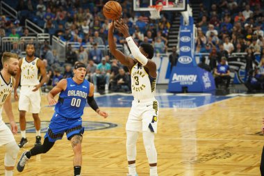 Orlando Magic 10 Kasım 2019 'da Indiana Pacers' ı Amway Center 'da ağırlıyor. Fotoğraf: Marty Jean-Louis