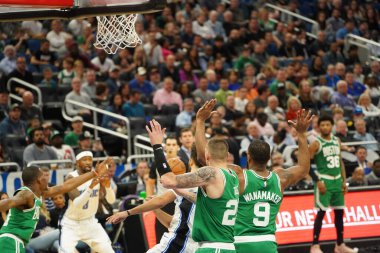 Orlando Magic, Boston Celtics 'i 24 Ocak 2020' de Orlando, Florida 'da Amway Center' da ağırladı..   