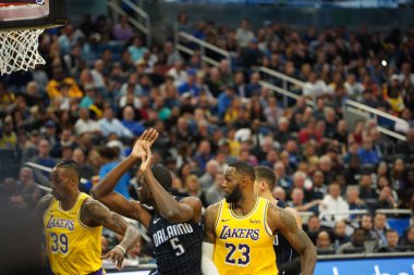 Orlando Magic 11 Aralık 2019 Çarşamba günü Orlando Forida 'daki Amway Center' da Los Angeles Lakers 'a ev sahipliği yaptı..  