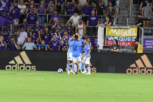 Orlando City Host Nyc Exploria Stadium Orlando Florida July 2018 — Stock Fotó