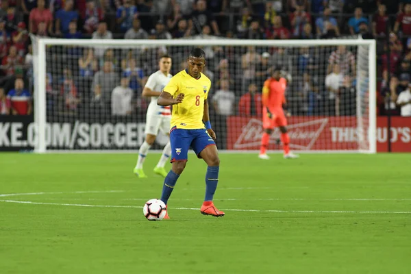 Die Männer Nationalmannschaft Empfängt März 2019 Die Ecuadorianische Nationalmannschaft Orlando — Stockfoto