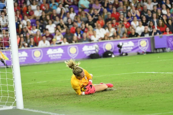 Usa England Match 2020 Shebelieves Cup Exploria Stadium Orlando Florida — стокове фото