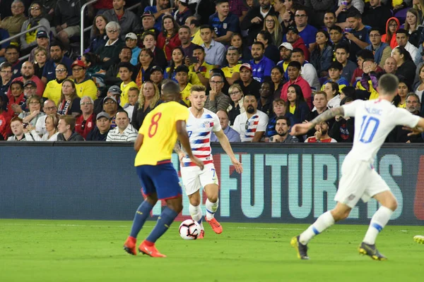 Equipo Nacional Masculino Los Estados Unidos Acoge Selección Nacional Ecuador — Foto de Stock