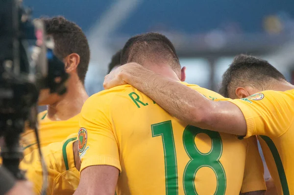 Brasil Enfrenta Haiti Durante Centenário Copa América Orlando Florida Camping — Fotografia de Stock