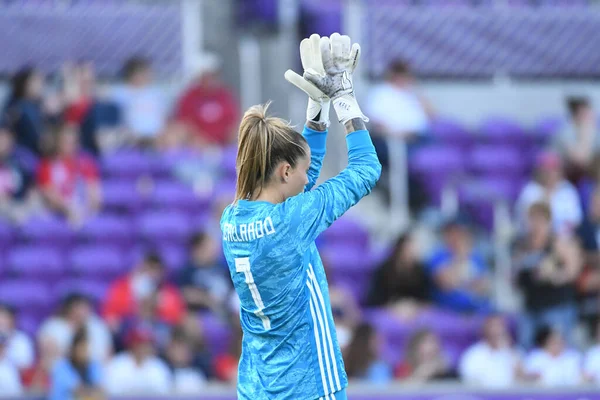 Spanje Japan Match Tijdens 2020 Shebelieves Cup Het Exploria Stadium — Stockfoto