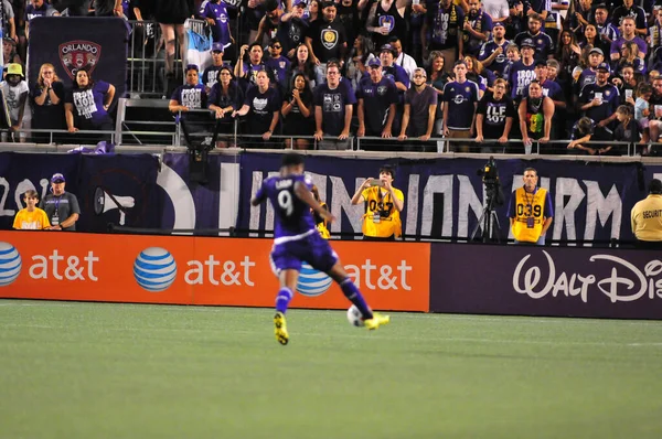 Orlando City Gospodarzem New York Red Bulls Camping World Stadium — Zdjęcie stockowe