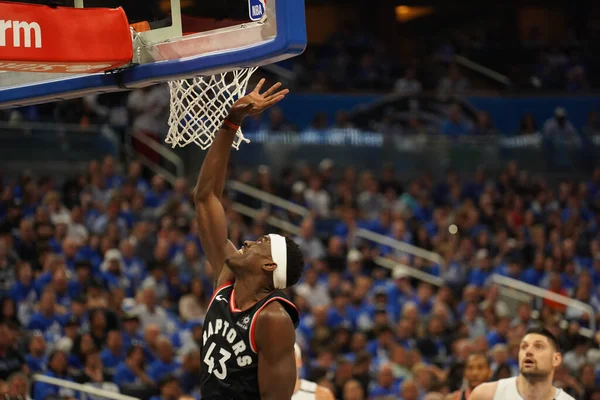 Orlando Magic Hosts Toronto Rapters Během Prvního Kola Play Nba — Stock fotografie