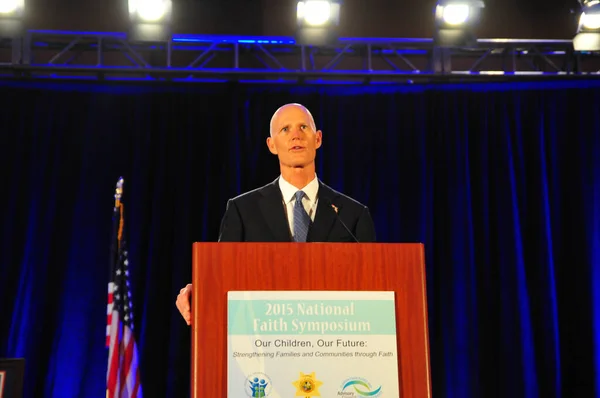 Florida Governer Rick Scott Speak Faith Symposium Orlando Florida Στις — Φωτογραφία Αρχείου