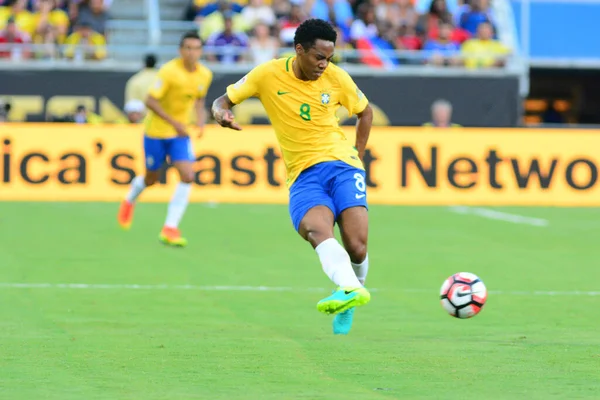 Brasilien Möter Haiti Copa America Centenario Orlando Florida Camping World — Stockfoto