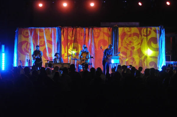 Christian Rock Group David Crowder Band Apresenta Durante Winter Jam — Fotografia de Stock