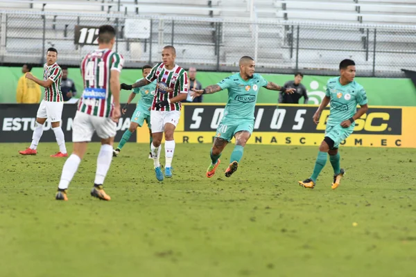 Fluminense Barcelona Alatt Florida Cup Spectrum Stadium Január 2018 Orlando — Stock Fotó