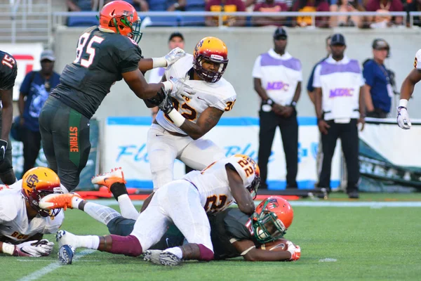 Florida Rattlers Enfrentan Bethune Cookman Wildcats Durante Los Clásicos Florida —  Fotos de Stock